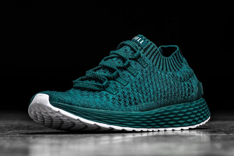 Deep / Turquoise Nobull Deep Teal Knit Runner Women\'s Running Shoes | CA H1724A